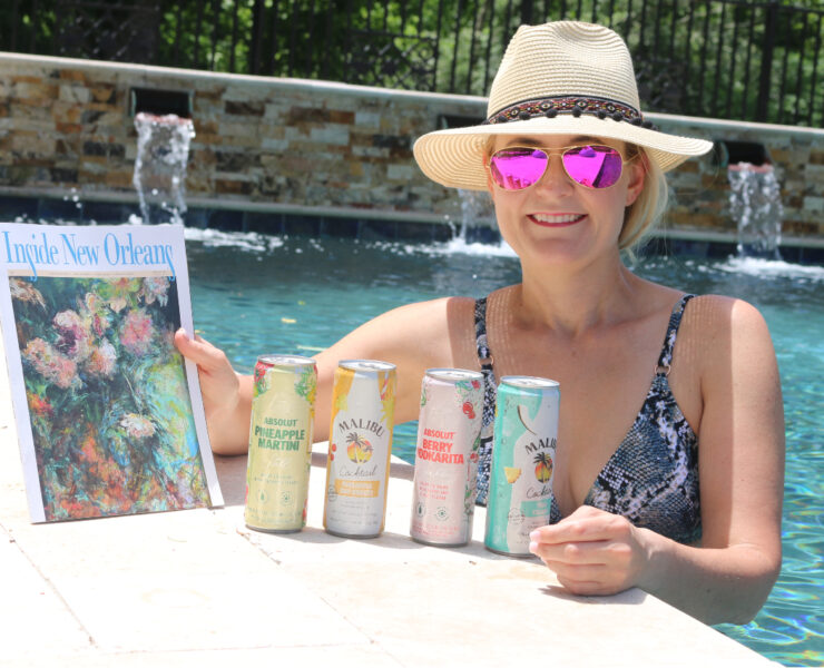 Anna Tusa with seltzers.