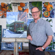 Jacques Soulas in his gallery for the cover of Inside New Orleans Magazine